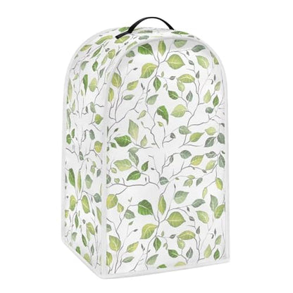 Green Leaf Kitchen Appliance Covers Food Processor Cover Polyester Coffee Maker Cover or Toaster Cover Stain Resistant Blender Cover for Stand Mixer Kitchen Home Soft - color: Green Leaf