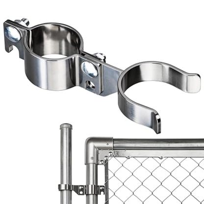 Stainless Steel 1-7/8" x 1-7/8" Chain Link Gate Latch （Fit 1-7/8" Gate Frame）, Heavy Duty Chain Link Fence Gate Fork Latch with Hole for Padlock 1Pack - color: 1-7/8"x1-7/8"
