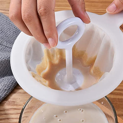 Mesh Kitchen Ultra-fine Mesh Strainer Kitchen Nylon Mesh Filter Spoon for Suitable for Soy Milk Coffee Milk Yogurt (1)