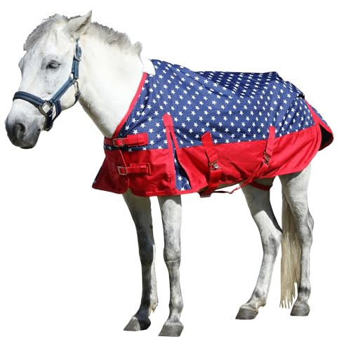 LEAFOREST 1200 Denier Waterproof Mini Shetland Rug Pony Rug Foal Rug Turnout Rug (no Filling) Star 39IN - color: Star, size: 39IN