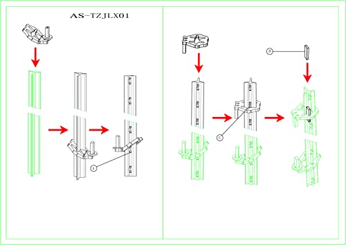 T-Post Gate Hinge Pins, Hang a gate from a Metal T Post, Easy to Install,Hang a gate of Any Farm or Garden from a Metal T Post