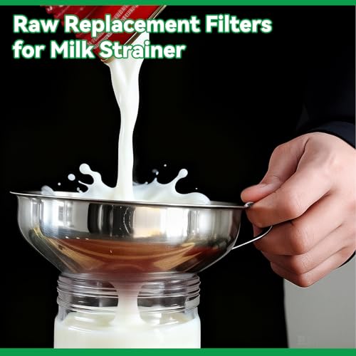 Hahafelt 400 Pack Milk Filter Discs Quick Flow Non-gauze 4-9/16"