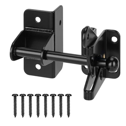 4" Self-Locking Gate Latch for Wooden Fence Gravity Latch, 2pcs - size: Normal