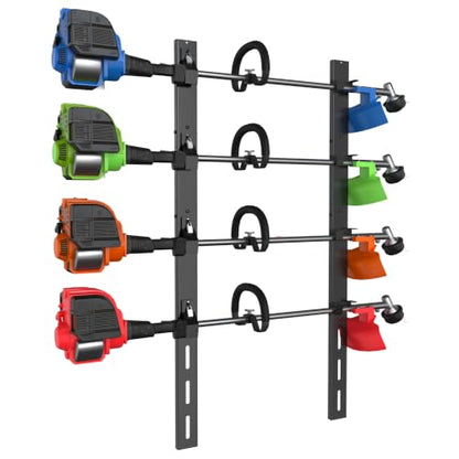 Weed Eater Rack for Trailer, 4 Place Heavy Duty Rust-Proof Weedeater Racks, Trimmer Rack for Open Trailer Truck with Combination Locks - color: 4 Place
