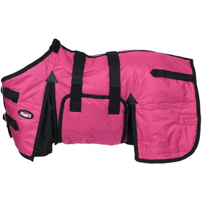 Tough1 600D Miniature Stable Blanket with Belly Wrap - color: Pink, size: 36"