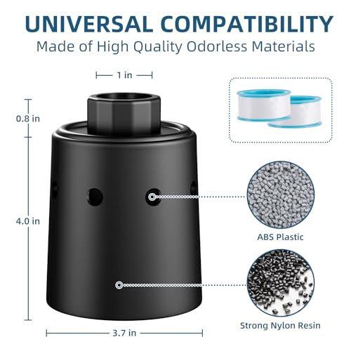 Water Tank Float Valve, Automatic Water Level Control FloatValve, WaterTrough Float Valve for Livestock, Pools, Ponds - Nylon Resin Black