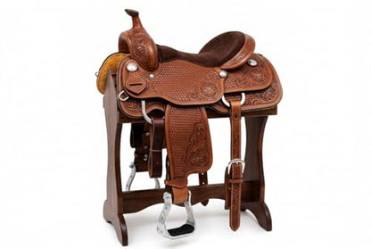 Challenger Western Saddle Aluminium Barrel Racing Stirrups w/Rhinestones 51148