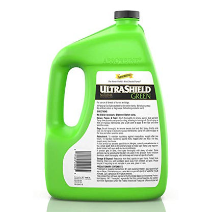 Absorbine UltraShield Green Natural Insect Repellent, 128 fl oz Gallon - size: 128 Fl Oz (Pack of 1)
