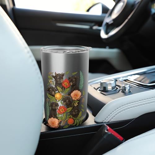 cute baby coat flower Stainless Steel Insulated Tumbler - color: Brushed Steel