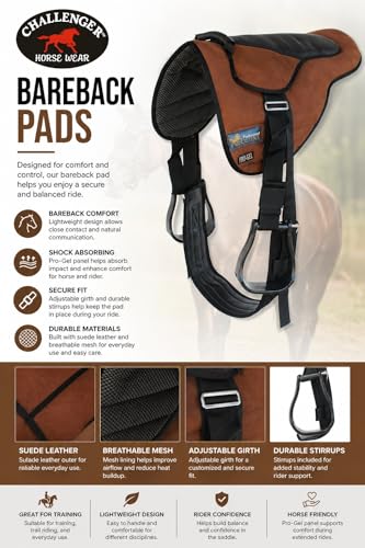 Horse Western Lightweight Neoprene Padded Bareback Saddle Pad 39186 - color: Brown, size: Pad: 24" L x 36" W