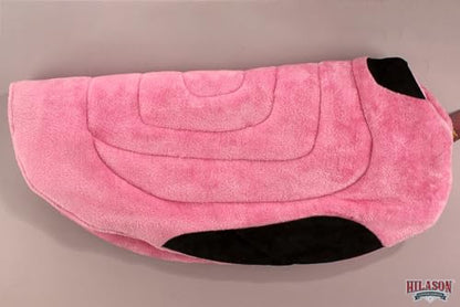 HILASON Western Endurance All Purpose Horse Fleece Saddle Pad - color: Pink