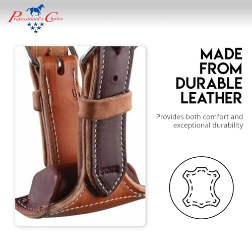 Professional's Choice The Dare Cribbing Control Collar | Durable Leather Cribbing Prevention for Horses | Fully Reversible Adjustable Fit with Removable Fleece - color: Burgundy