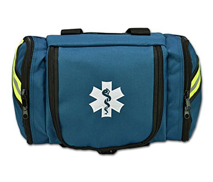 Lightning X Value Compact Medic First Responder EMS/EMT Stocked Trauma Bag w/Basic Fill Kit A - Blue - color: Blue