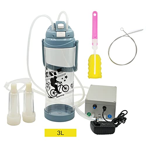 3L Goat Milking Machine Electric Pulsation Vacuum Pump Goat Milker - size: Goat