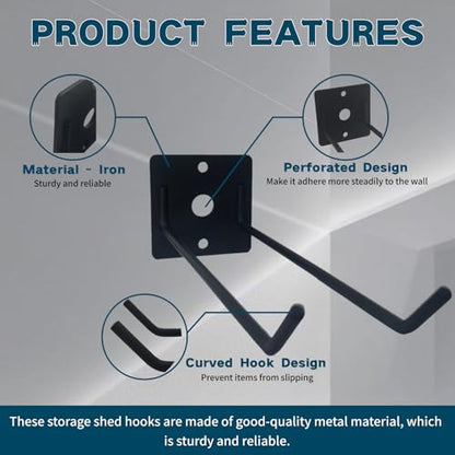 2Pack Wall Mount Hook Tool,Accessory compatible with Suncast Sheds