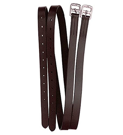 Majestic Ally Genuine Leather English Stirrup Leather (Pair) - color: Chestnut, size: 54 us