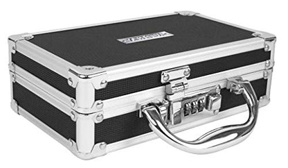 Vaultz Locking Medicine Case, Combination Lock Box, 3-Pack, Briefcase Style | Reinforced steel corners and chrome handle, organized interior with mesh pocket and elastic securing straps - size: 3 Pack