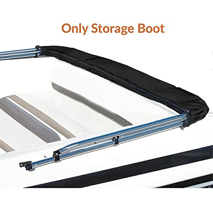 SavvyCraft Boat Bimini Top Cover Storage Boot, Black 85"-90" W - color: Black, size: 85"-90" W
