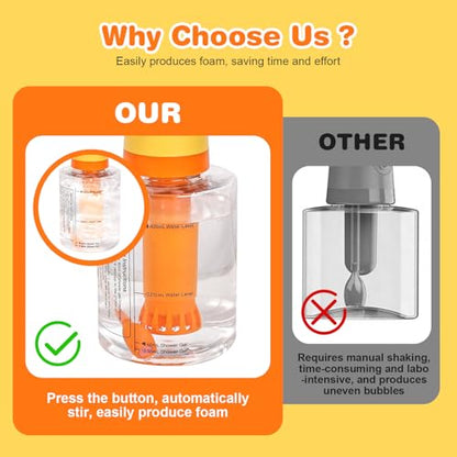Electric Foaming Shampoo Dispenser with Stirring Mechanism for Dog and Cat Bathing, Rechargeable Soap Dispenser for Pet Bathing, Bathroom, Kitchen Sink, Toilet Cleaning - color: Yellow Ducky Upgrade
