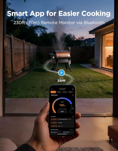 Govee Bluetooth Meat Thermometer Digital with Smart App Timer and Alerts | 2 Probes, 230ft Bluetooth Range, Smart LCD Backlight, Free Data Storage, Grill Thermometer for Cooking Turkey, Beef, Fish