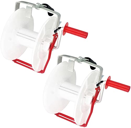 2 PACK 3:1 Geared Electric Fencing Standard Reel - size: 0 feet x 2 standard reel