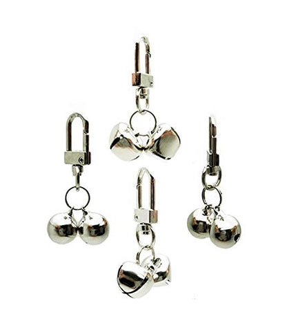 FAMOORE 4 PCS Pet Small Bells for Collar, Pet Ornament, Bell Training Pendants Jewelry for Pet Cat Dog Necklace Collar