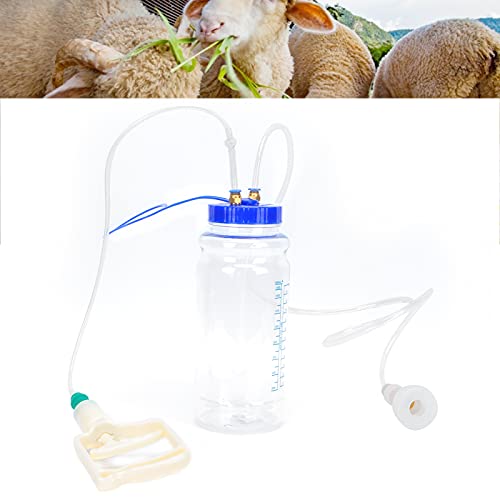Milking Machine, Goat Milking Machine,Manual Goat Milker,Single Head Milker with Vacuum Pump,2L Sheep Milking Machine for Farm,for Homesteaders and Small Dairy Goats (Single Sided) (Single Sided) - size: Single Sided