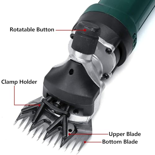 Sheep Shears, 690W Professional Electric Sheep Clippers with 6 Speed, Farm Livestock Clippers Kit Suitable for Thick Coat Animals