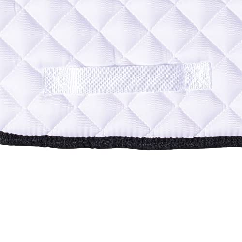 Dura-Tech White All Purpose Horse Saddle Pad | Versatile Use | Comfort Padding | Breathable Design | Secure Fit | Perfect Dimensions - color: WHITE TEAL