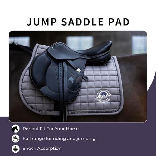 EQUINEWAVE GP Saddle Pad – Satin-Finish Quilted Design - color: Lilac Gray