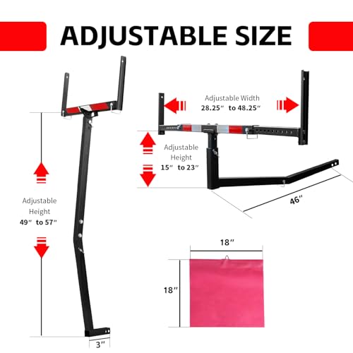 MaxxHaul 70231 Hitch Mount Pick Up Truck Bed Extender For Ladder, Rack, Canoe, Kayak, Long Pipes and Lumber) , Black , 37 x 19 x 3 inches - size: 37 x 19 x 3 inches
