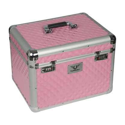 TuffRider Aluminium Diamond Grooming Box-Pink - color: Pink