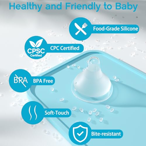 Silicone Bottle Nipples Compatible with MAM Bottles, Replacement Soft Nipple for Baby 3+ Months, Anti-Colic, BPA-Free, Medium Flow, Size M, 6-Pack - color: 3m+, Medium Flow, M