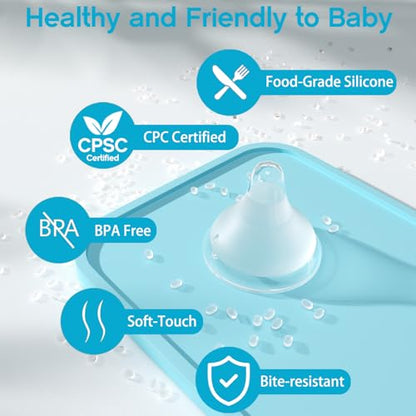Silicone Bottle Nipples Compatible with MAM Bottles, Replacement Soft Nipple for Baby 3+ Months, Anti-Colic, BPA-Free, Medium Flow, Size M, 6-Pack - color: 3m+, Medium Flow, M