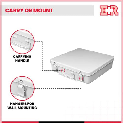 Ever Ready First Aid Metal Case, No.24 – 10” x 10” x 2.5” - size: 10" x 10"