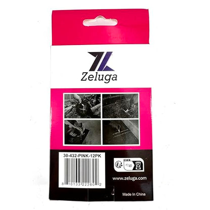 Zeluga 4.7in. x 0.47in. Hex Shape Industrial Lumber Marking Crayons for Clear and Permanent Markings, Pink 12 Pack - color: Pink, size: 1 Count (Pack of 12)