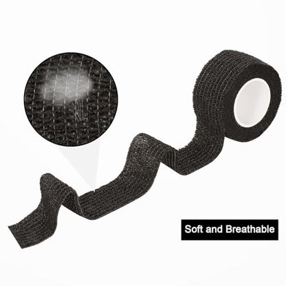 12Pcs Self Adhesive Bandage Wrap 1 in Cohesive Bandage Finger Tape Vet Wrap - color: Mix Color, size: 1 Inch
