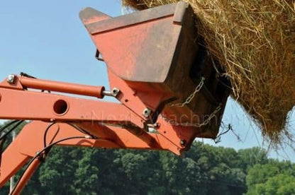Front Loader Bucket Hay Bale Spear Attachment w/ 2 x 43" Hay Bale Spear, Rated 3000 LB - size: 2 x 43"