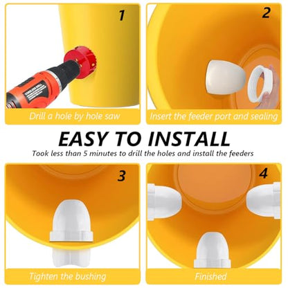 MAFONE DIY Chicken Feeder No Waste,Mess Cups Kit