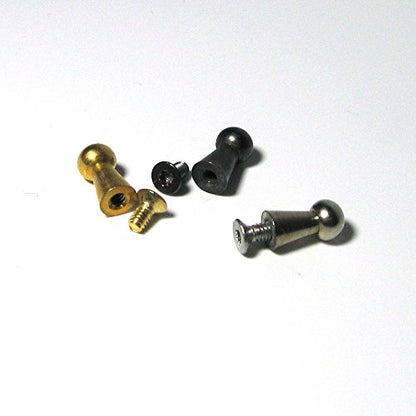 Myya DIY Belt Buckle Screws Hook Replacement for Repair Belts Handbag Accessories - color: Black