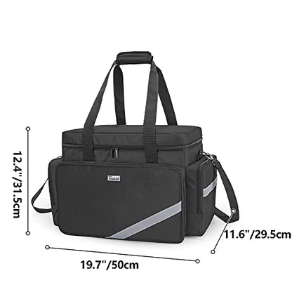 Trunab First Aid Bag Medical Bag Emergency Responder Trauma Bag - color: Black