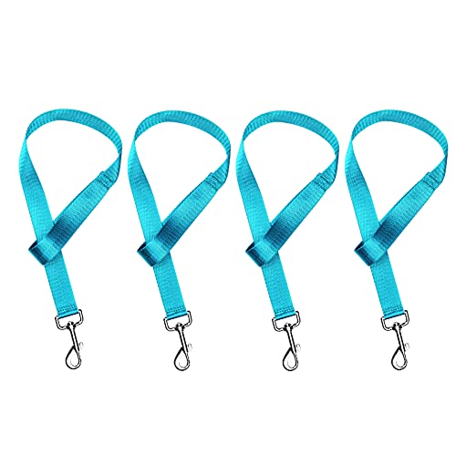 Harrison Howard 4PCS 22” Easily Packed Sturdy Nylon Bucket Straps for Hay Nets and Water Feeder Buckets-Azure Blue - color: 4PCS Azure Blue