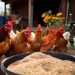 4 Pcs Rubber Feed Pan, 4 Quart 10.6 x 4.1 Inche Livestock Feeding Bucket, Dust Bath Container, Durable Utility Bowl for Horse Cats Dogs Chickens Ducks Goats Pigs and Farm Small Animal.