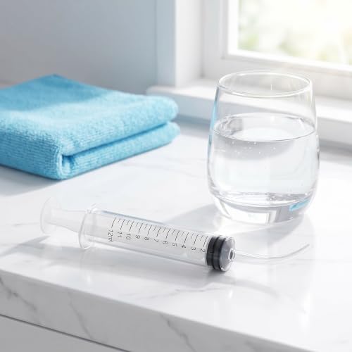 Wisdom Teeth Syringe, 5 Pack Irrigation Dental Syringes with Measure Scale & Curved Tip for Dental Care Liquid Oral Tonsil Stone - size: 5 Pack