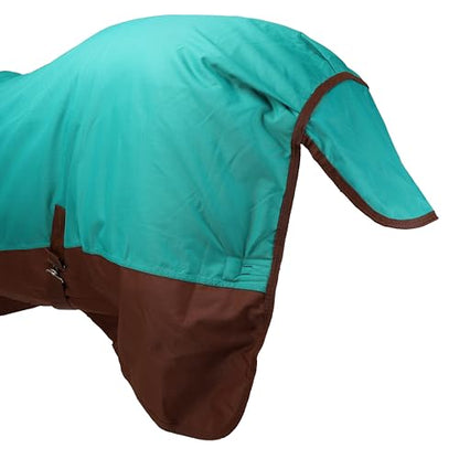 Showman Waterproof & Breathable 1200 Denier Turnout Horse Blanket - color: Blue, size: 68"