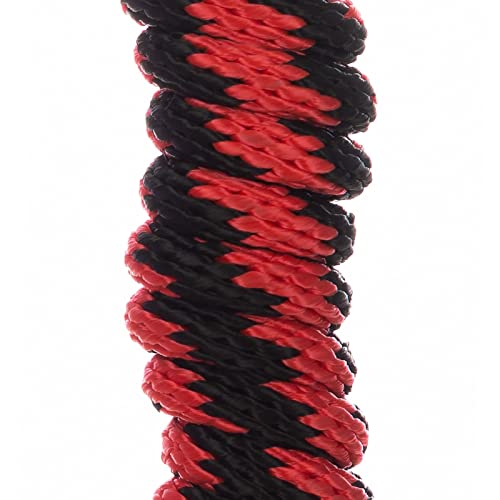 Equinavia Stella 8' Lead Rope with Snap Buckle - Red/Black - One Size - color: Red/Black