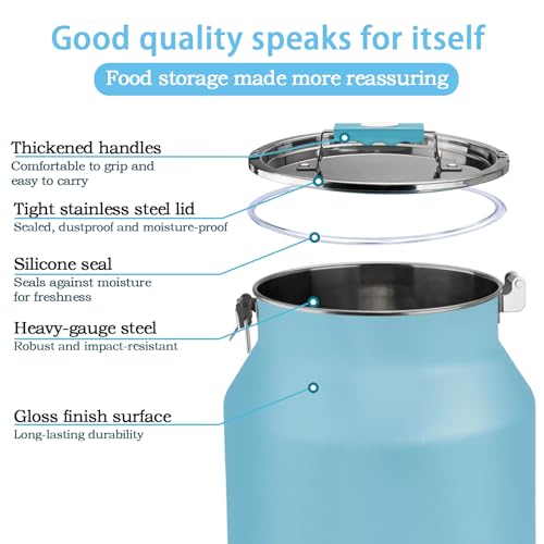 Dog-Cat Food Storage Container 40 lb, Airtight Stainless Steel Bin