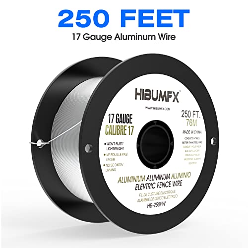 Spool Aluminum Electric Fence Wire 250-Feet 17 Gauge (1)