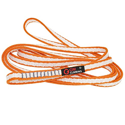 GM CLIMBING 11mm UHMWPE Sling Runner 22kN CE UIAA Certified - color: Orange, size: 24" | 3 Pack