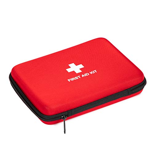 First Aid Hard Case Empty, First Aid Hard Case First Aid EVA Hard Red Medical Bag for Home Health First Emergency Responder Camping Outdoors (Red Square) - color: Red Square